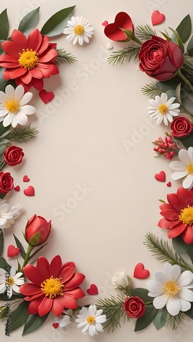 frame of flowers  frangipani flower border