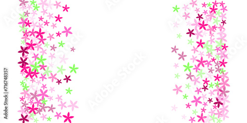 Periwinkle rustic flowers vector design. Tiny meadow floral shapes scattered....