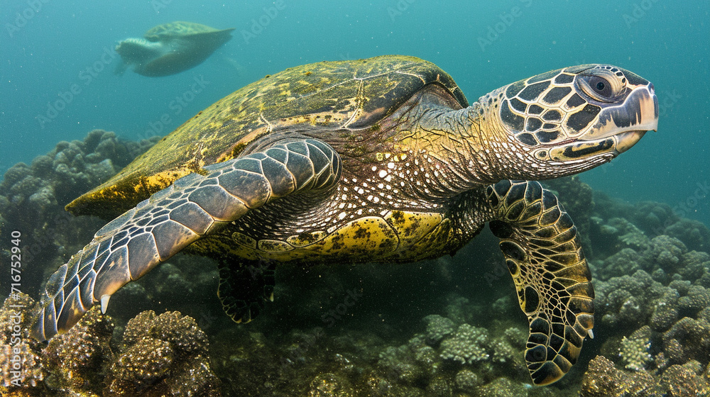 Fototapeta premium green sea turtle
