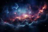 abstract deep space image with stars and clouds_2