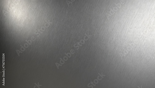 smooth with shine texture of gray metal. flat lay, top view. Concept construction, automobile production, interior design to create stylish and modern surfaces. photo