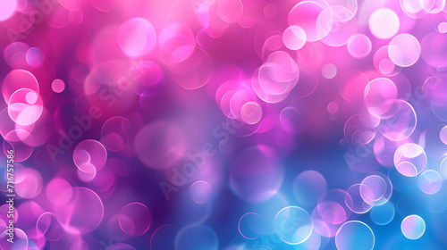 Blurred Bokeh Purple Blue Lights 