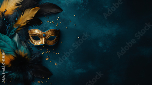 mask with feathers
