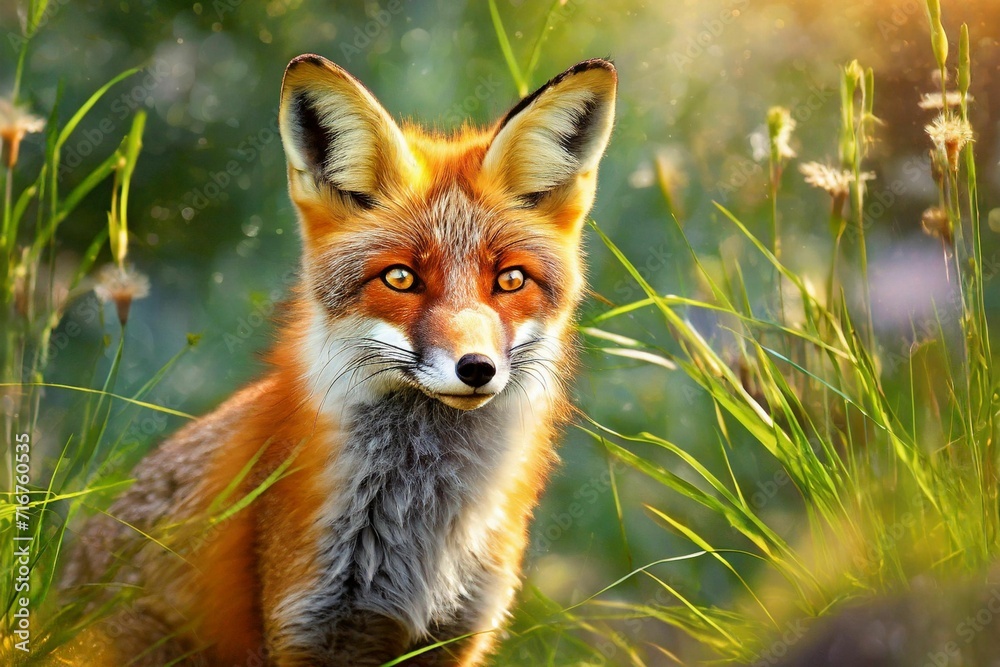 Fox In Summer Introduce a touch of the wild to your digital
