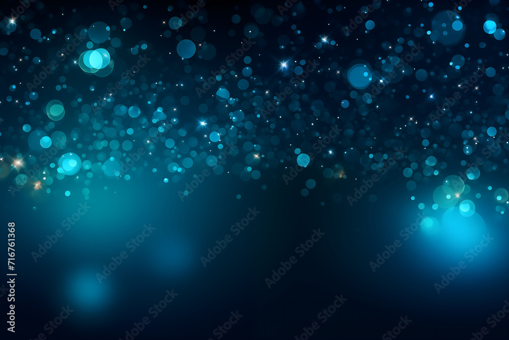 Abstract Starry Bokeh Copy Space