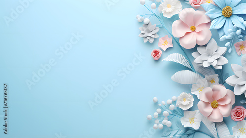 Flower border background image