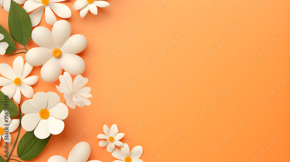 Flower border background image Flower border background image