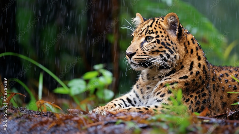 Fototapeta premium leopard in zoo high definition(hd) photographic creative image