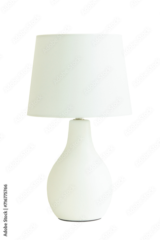 White table lamp isolated png