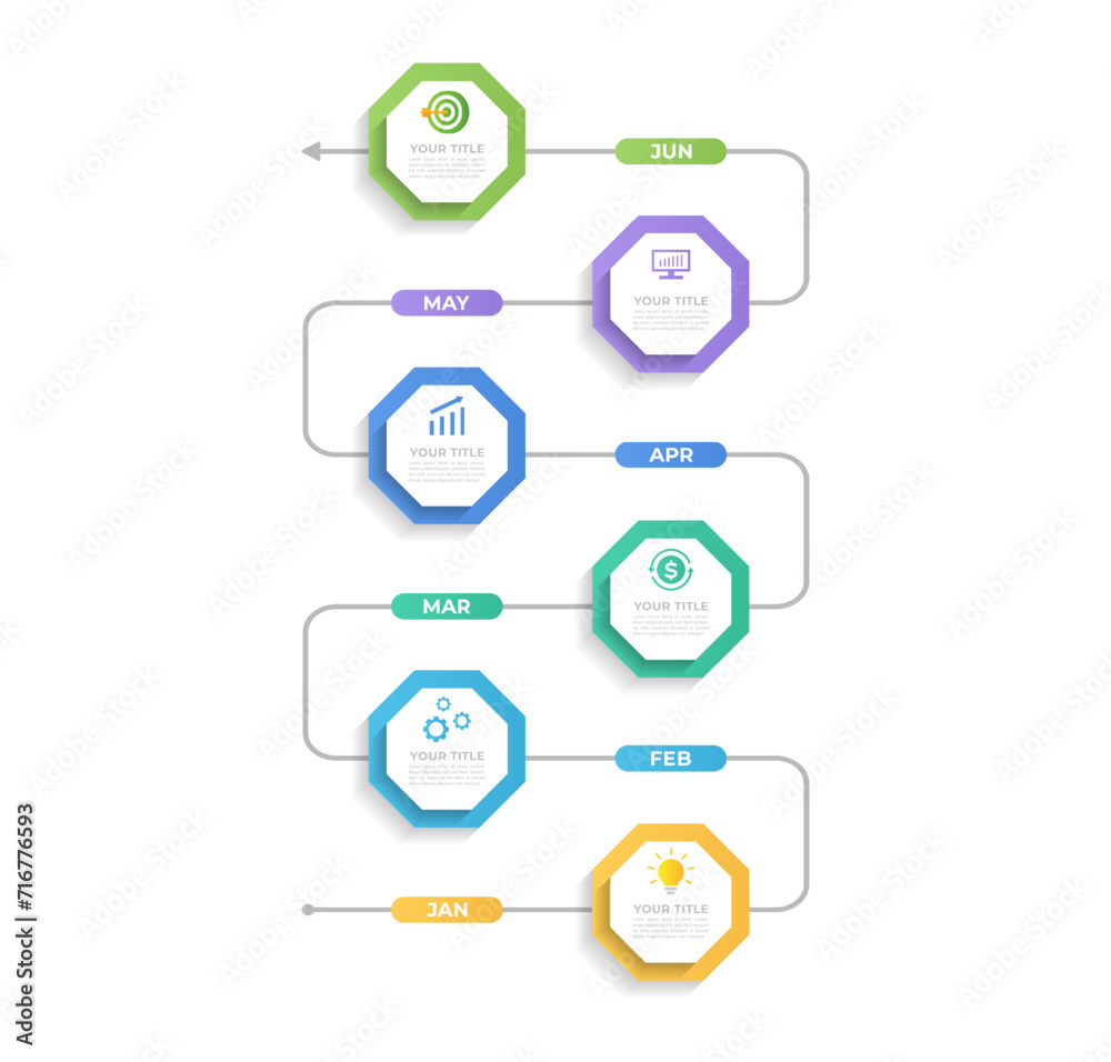 Modern Infographic timeline report template for presentation visuals. Modern Infographic timeline report template for presentation visuals.