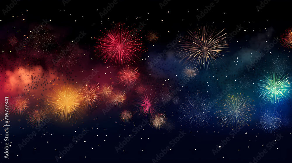 Fireworks background for celebration, holiday celebration concept Fireworks background for celebration, holiday celebration concept