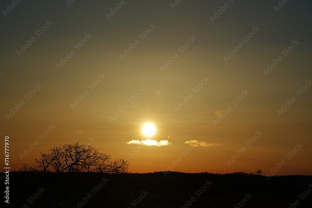 Fototapeta premium Kushiro Shitsugen Sunset