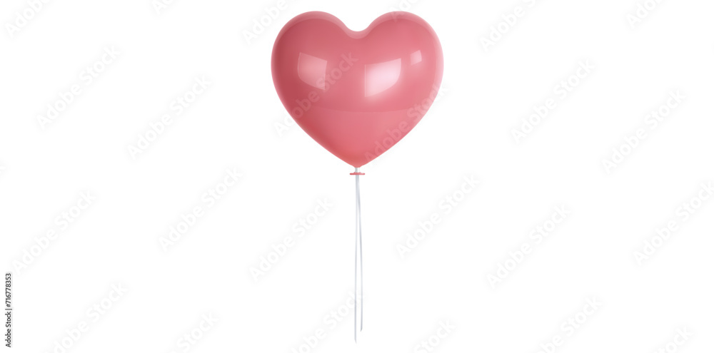 Glitz Heart Shape Party Balloon Vector Illustration.
