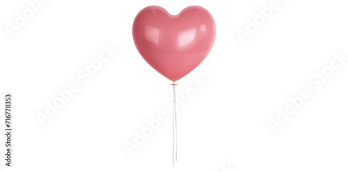 Glitz Heart Shape Party Balloon Vector Illustration.
