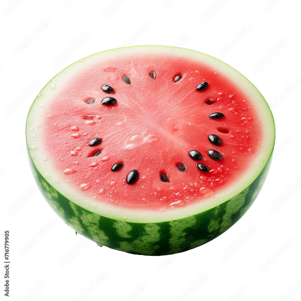 Melon slice on transparent background Ai generative. Melon slice on transparent background Ai generative.