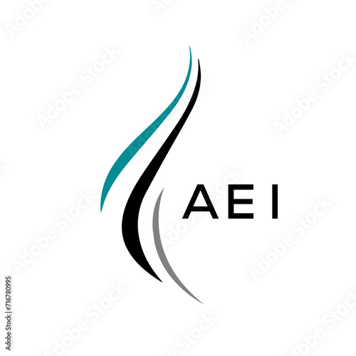 AEI Letter logo design template vector. AEI Business abstract connection vector logo. AEI icon circle logotype.
 photo