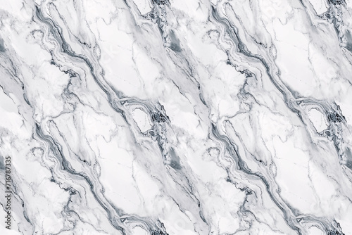 A luxurious white marble background with intricate grey veins, perfect for sophisticated and modern design elements seamless pattern.