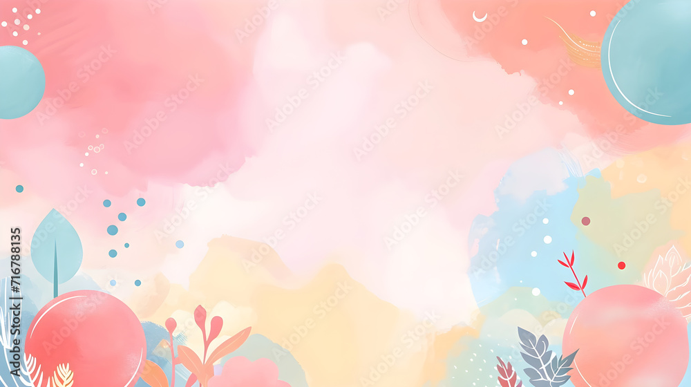 A cute pastel abstract background that is soft and pleasing to the eye.