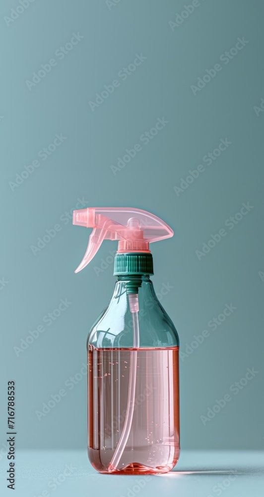 a clear plastic spray bottle with a trigger sprayer a clear plastic spray bottle with a trigger sprayer