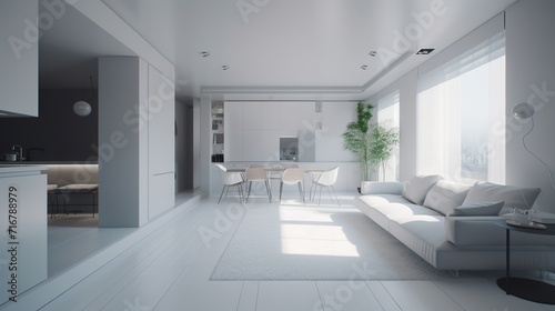 Minimalist Interior, A Serene and Stylish Living Space with Clean Lines © Irfanan