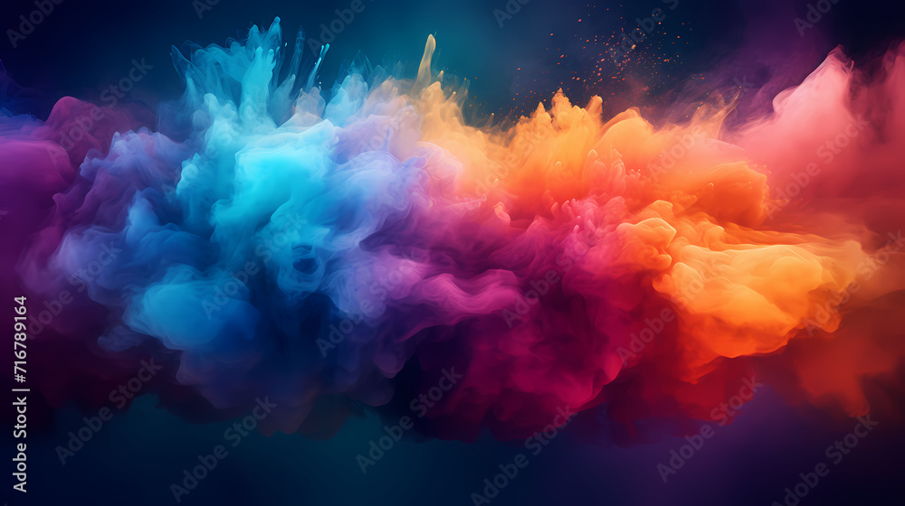 Dust explosion abstract background, Holi background Dust explosion abstract background, Holi background