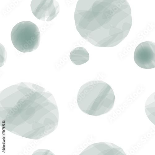 Abstract geometric seamless pattern. Artistic minimal abstract geometric watercolor seamless pattern. Bubbles textured design element