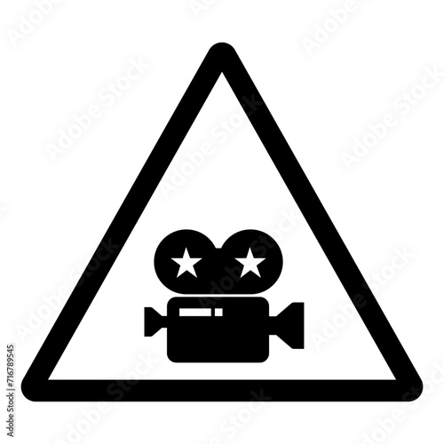 We Are Shooting A Movie Symbol Sign,Vector Illustration, Isolate On White Background Label. EPS10