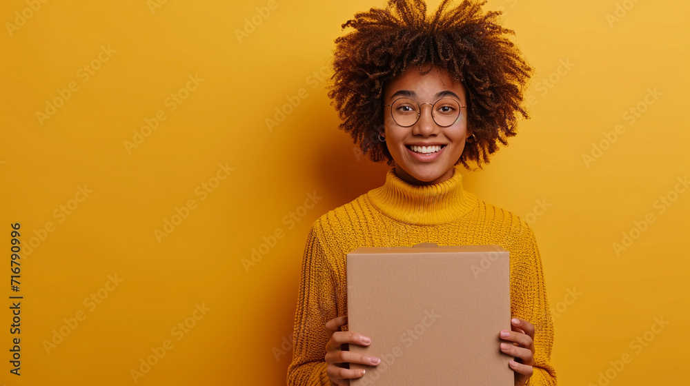 A joyful person unboxing an online purchase, online shopping, dynamic and dramatic compositions, with copy space A joyful person unboxing an online purchase, online shopping, dynamic and dramatic compositions, with copy space