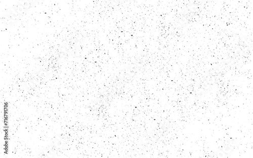 Grunge black texture. Dark grainy texture on white background. Dust overlay textured. Grain noise particles. Rusted white effect. Design elements. Vector illustration
