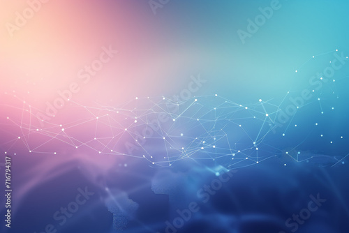 Abstract technological connections. Background for design with selective focus and copy space.
