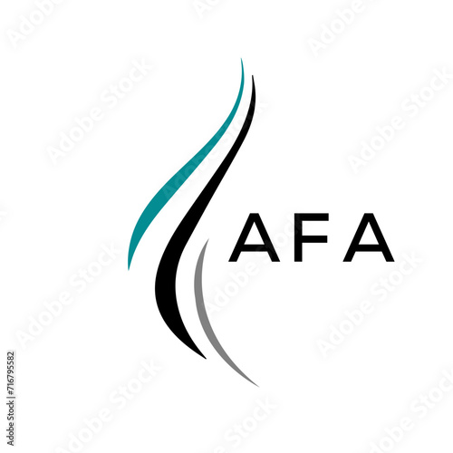 AFA Letter logo design template vector. AFA Business abstract connection vector logo. AFA icon circle logotype.
 photo