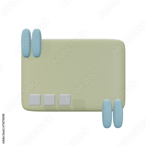 3d minimal chat bubbles