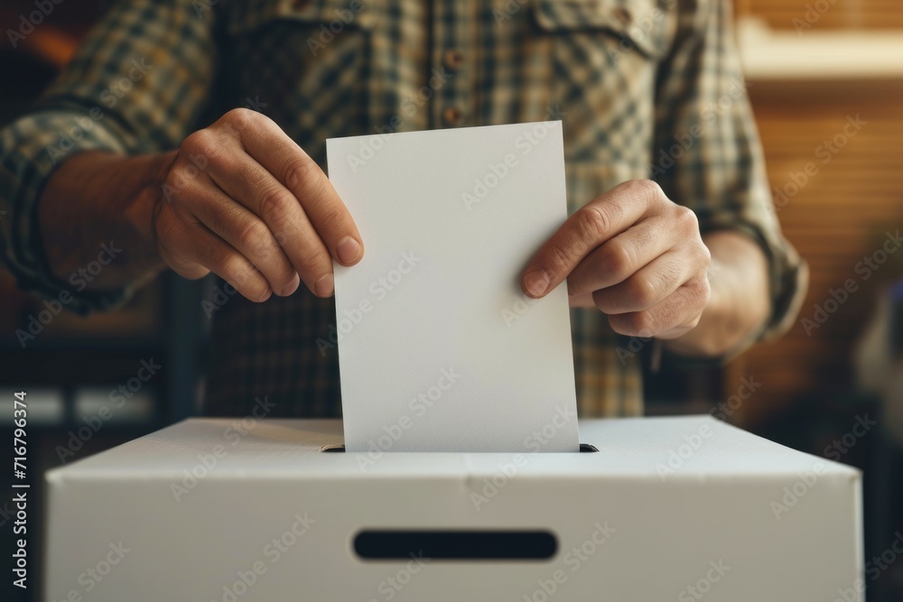 Election or vote concept. Background with selective focus and copy space Election or vote concept. Background with selective focus and copy space