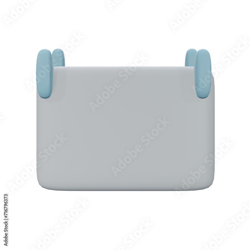 3d minimal chat bubbles