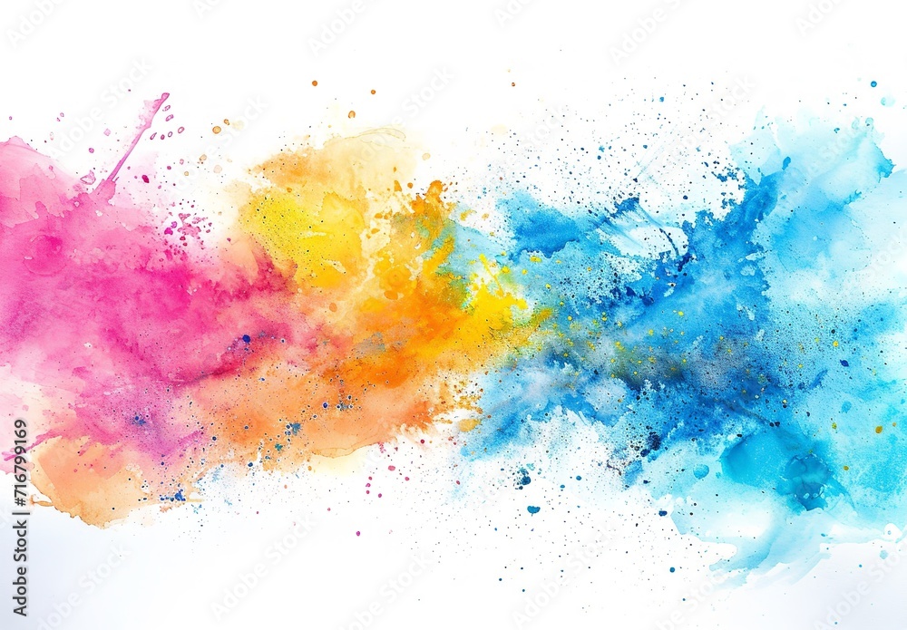 Abstract Watercolor Painting Background with