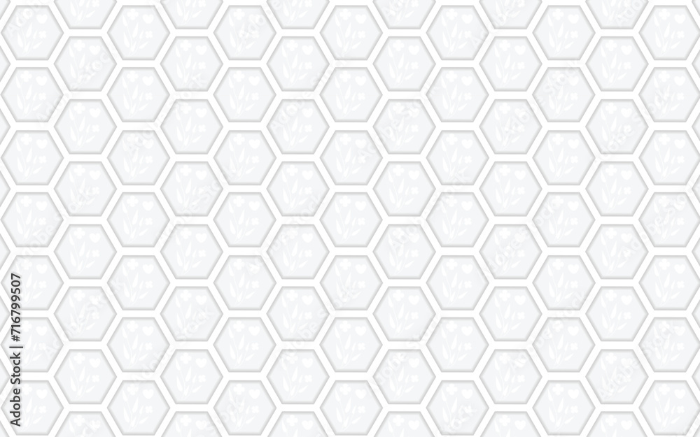 Seamless hexagon pattern and background Seamless hexagon pattern and background
