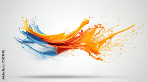 simple inspired fire and water wave, modern wallpaper background