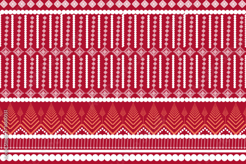 mexico pattern ethnic designs geometric shapes Triangular color tear drop ikat red white yellow tribal pattern designs pattern for Textile printing business Wallpaper, carpet fabric Cushions