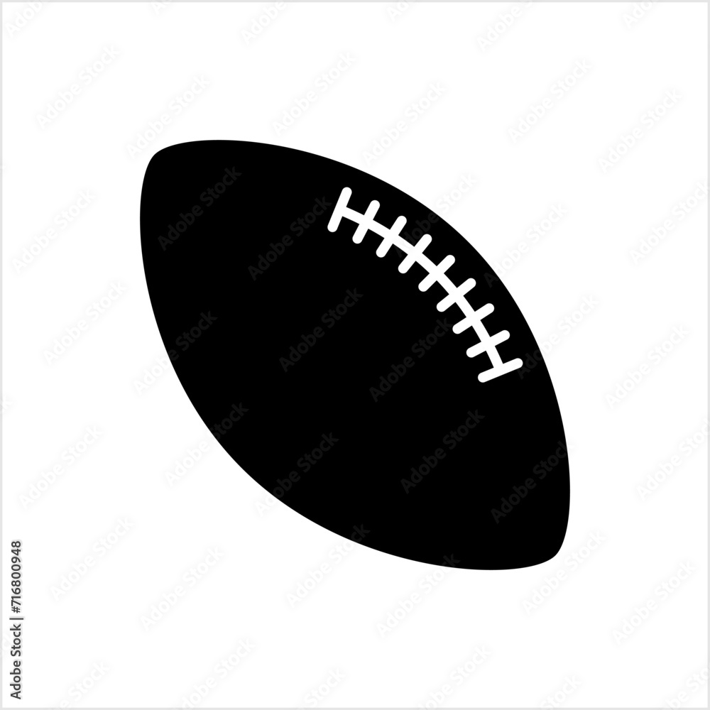 American Football Icon, Elliptical Shape Football Icon American Football Icon, Elliptical Shape Football Icon