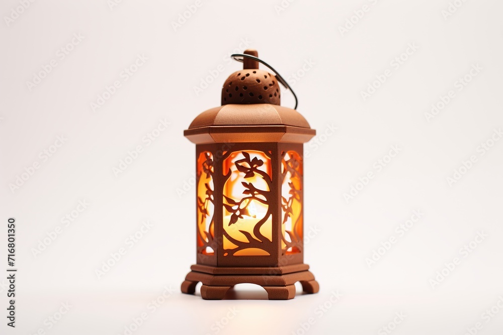 Lantern on white background