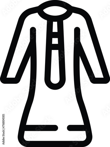Fashion muslim clothes icon outline vector. Islamic cloth. Trendy male