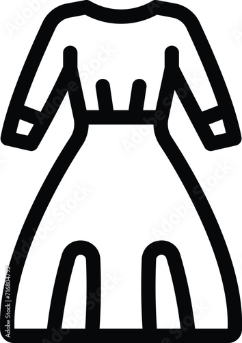 Dress modern muslim icon outline vector. Arab casual. Modern ebony