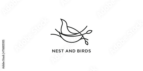 bird nest leaf logo 