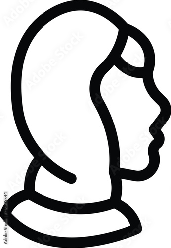 People saudi modern icon outline vector. Outfit clothes. Modern everyday