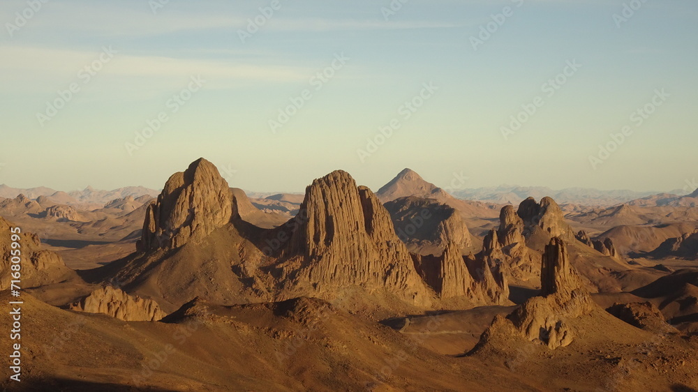 Naklejka premium Hoggar Mountains Algeria 2023