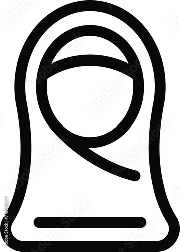 Career female trendy icon outline vector. Modern outfit. Casual everyday