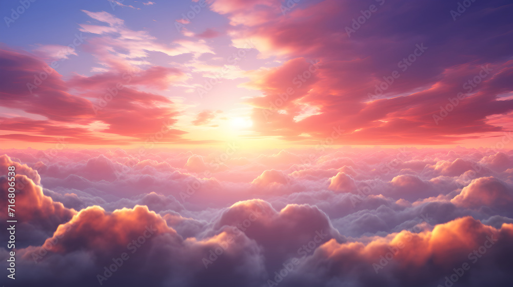 Sky Backgro
Beautiful View of Colorful Clouds in the Sky with Nature Background Outdoor Concept at Twilight Pro Photo