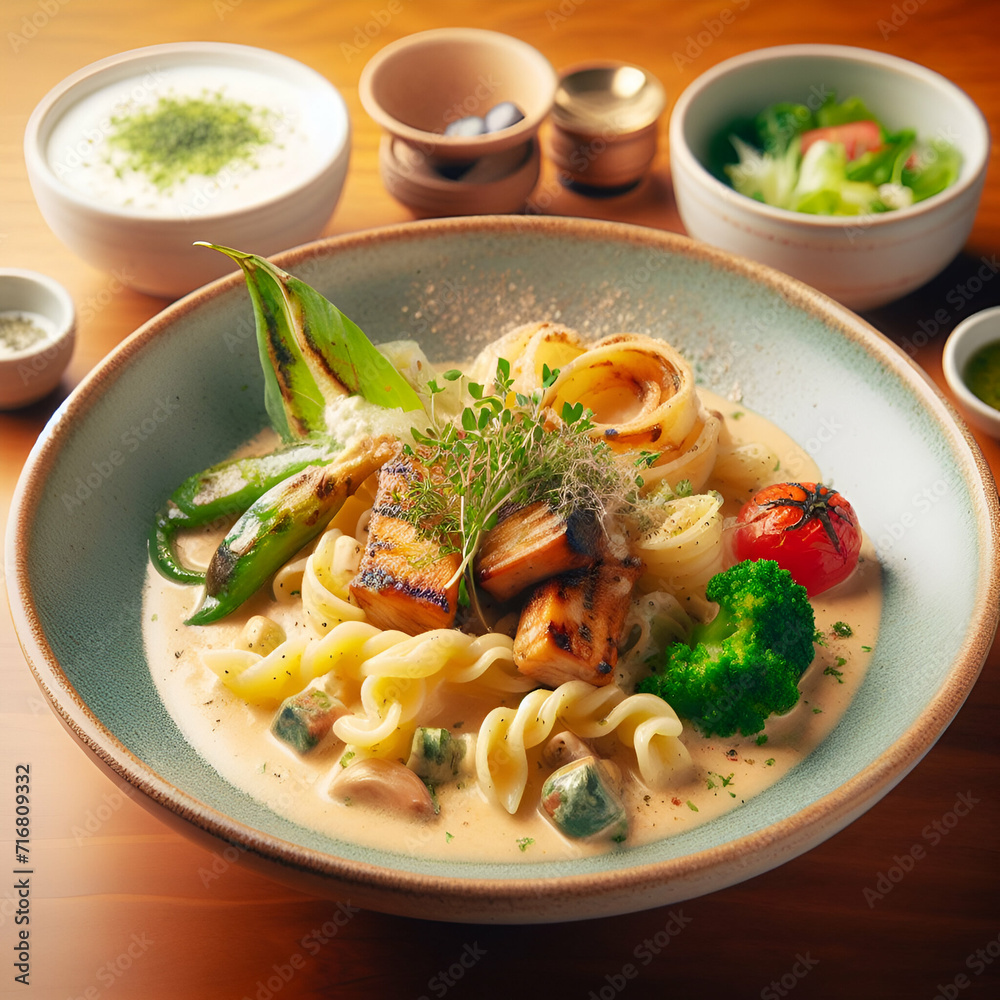 a bit challenging to describe due to a large central portion that is heavily blurred