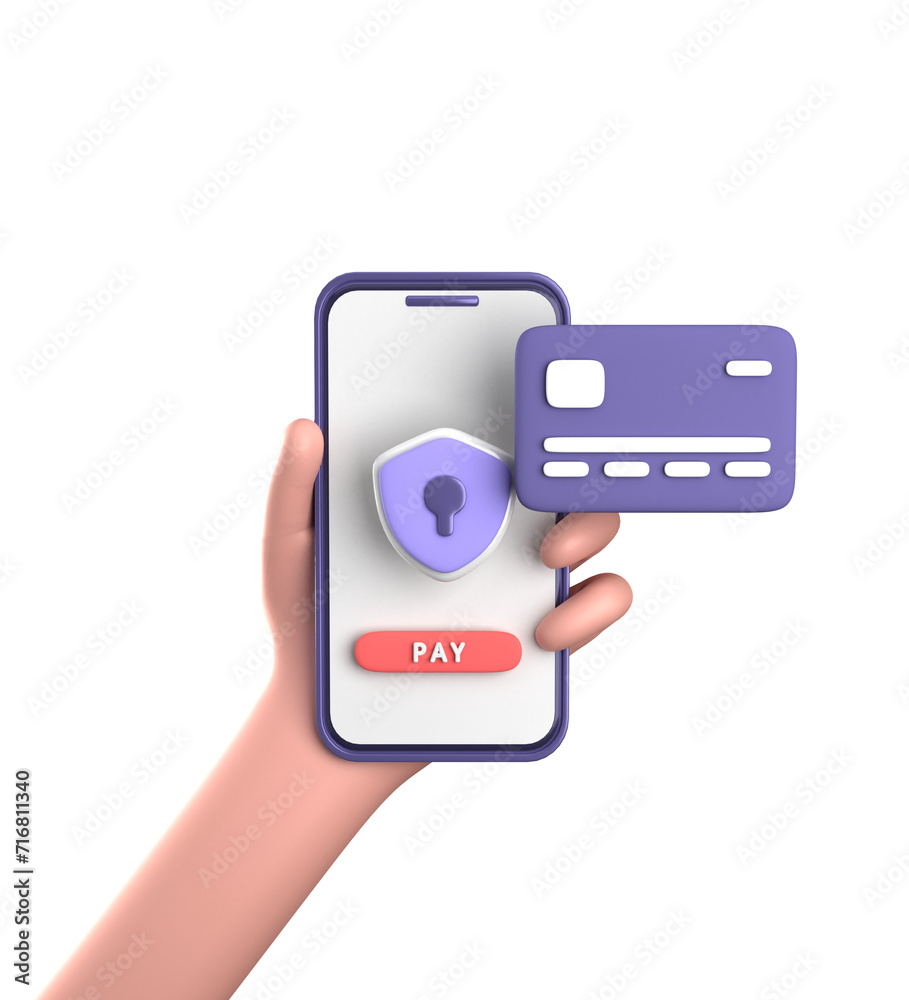 3d rendering of smartphone with hand, 3D pastel business finance icon set. 3d rendering of smartphone with hand, 3D pastel business finance icon set.