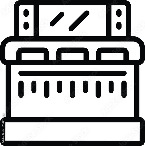 Legal business bill icon outline vector. Bank cash. Fiscal inspection
